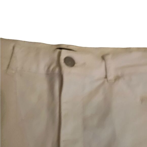 Express High Rise Shortie White Jean Shorts Size 10 - Picture 2 of 6